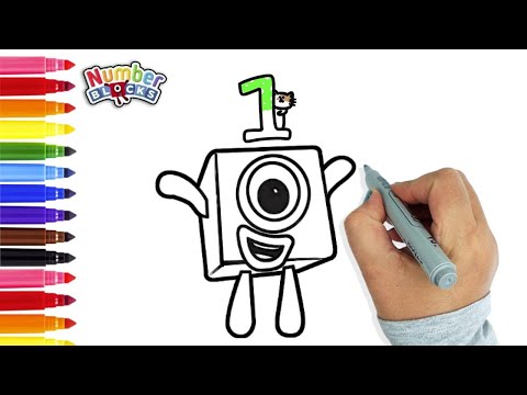 (Numberblocks) How To Draw Numberblock One | Drawing & Coloring Tutorial For Kids | Art Ideas
