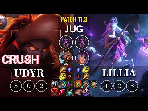 ASP Crush Udyr vs Lillia Jungle - KR Patch 11.3