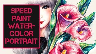 SPEED PAINT Lynie Nicole Watercolor Portrait