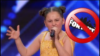Kid sings fortnite is trash on American idol