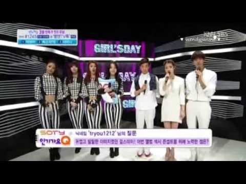 [HD]130317 Girl's Day Back Stage Interview @ Inkigayo