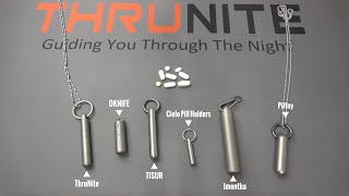 NEW Thrunite Titanium EDC Capsule Container Comparison (Carry Your Small Stuff In Style)