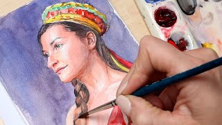 Watercolor Portraits Made Easier: A Full Demo