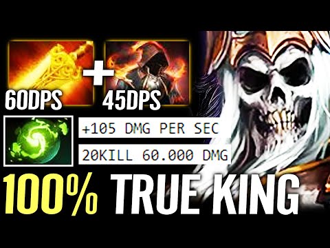 🔥 Don't Try This Method With Wraith King +105DPS Radiance + Refresher Orb WTF Carry Dota 2 Pro