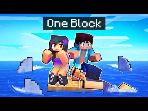 Minecraft RAFT But There IS ONLY ONE BLOCK!