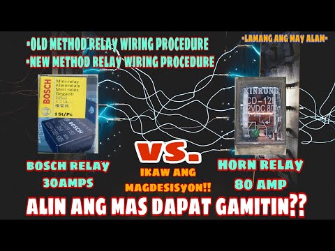 BOSCH RELAY 30 AMP vs. HORN RELAY 80 AMP COMPARISON | ALIN SA DALAWA ANG MAS DAPAT GAMITIN??