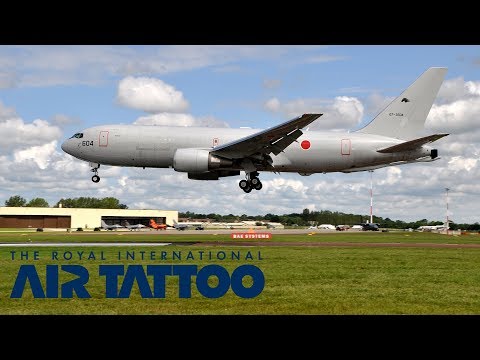RIAT 2012 - Japan Air Self-Defense Force KC-767J & US Air Forces Europe F-15E Strike Eagle Arrivals