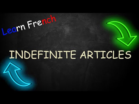 French for Beginners - Indefinite Articles