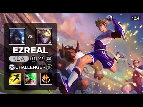 Ezreal ADC vs Aphelios - KR Challenger - Season 12 Patch 12.4