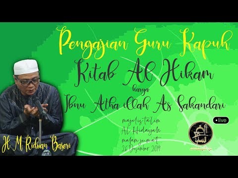 "LIVE" Guru Kapuh - KITAB AL HIKAM,  Pengajian Malam Jum'at, 26 Desember 2019