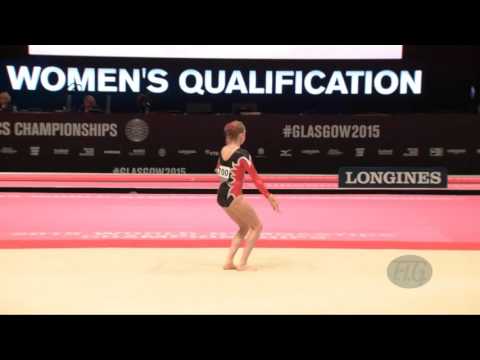 NYGAARD Thea Mille (NOR) - 2015 Artistic Worlds - Qualifications Floor Exercise