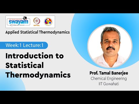 Applied Statistical Thermodynamics Introduction Video