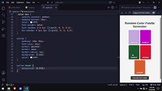 🎨Build a Random Color Palette Generator with JavaScript | HTML CSS JS Mini Project