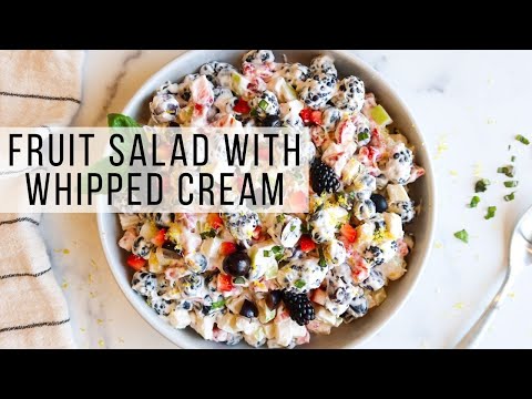 Fruit Salad With Whipped Cream