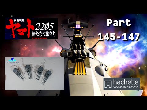 Hachette JP Space Battleship Andromeda Part 145-147 - Zusammenbau vom 2., 3. und 4 Geschützturm!