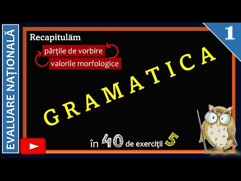 Let's review grammar through exercises! (MORPHOLOGICAL VALUES/ parts of speech) - part one