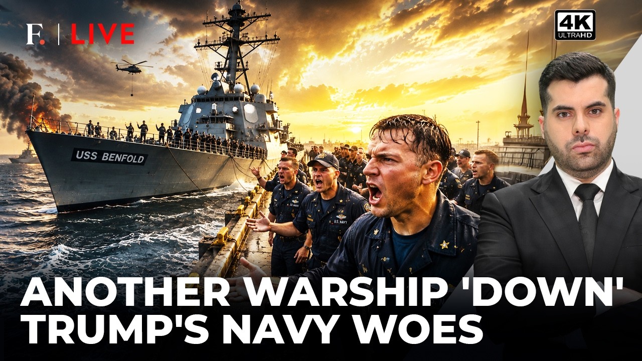 Trump's Navy Under Strain: Warship SOS Across Two Oceans | Iran War To Pacific | Firstpost Live | 4K