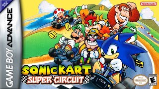 Sonic (SMK) - Hack of Mario Kart: Super Circuit [GBA]