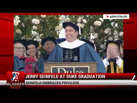 Watch: Jerry Seinfeld At Duke Graduation