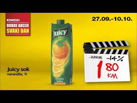 U Konzumu su dobre akcije svaki dan! 27.09.-10.10.2018.