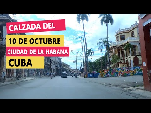 Manejando por la Calzada del 10 de Octubre, Esquina de Toyo, Loma del Chaple, La Habana, Cuba