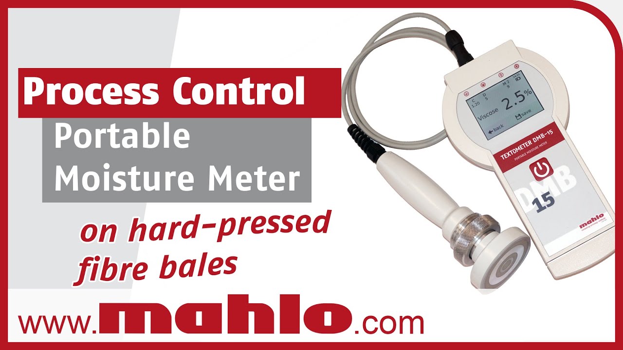 Textile Moisture Meter Textometer DMB-15: Moisture measurement on hard pressed fibre bales