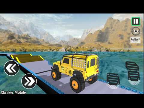 Offroad Driving Simulator 4x4: Jeep Mudding Yellow Jeep & Hummer Driving Stunts - Android GamePlay