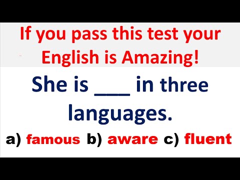 Mixed English Vocabulary Test📝 Synonym Quiz ✍️ If you pass this quiz your English is Amazing
