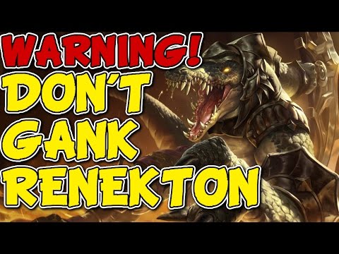 WARNING! DONT GANK RENEKTON! RENEKTON VS MAOKAI - Unranked to Masters #100