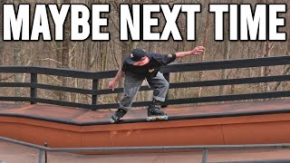 Huge Kinked Hubba... I Can't Skate This Thing // Aggressive Inline Skate Vlog