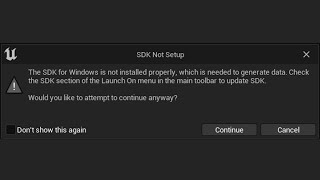 How to Fix SDK Not Setup Error in Unreal Engine 5 - SDK Windows Not Installed Launch On Menu Section