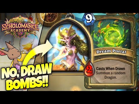 DRAW THE BOMBS NOT THE DRAGONS!! | Firebat Hearthstone | Scholomance Academy
