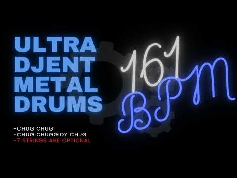 DJENT METAL DRUM TRACK #2| 161 BPM