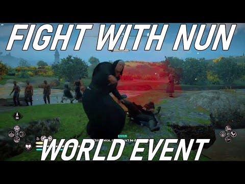 Assassin's Creed Valhalla Fight with nun | Saint Faith world event
