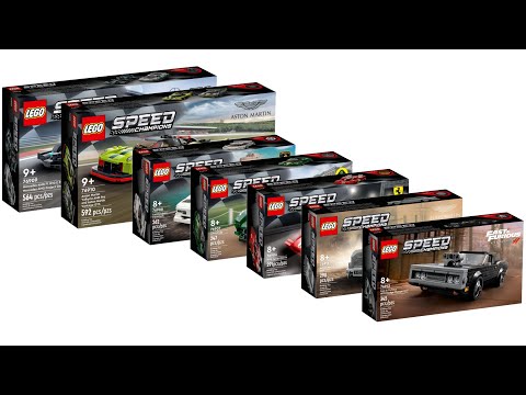 All LEGO Speed Champions 2022 sets Compilation/Collection Speed Build