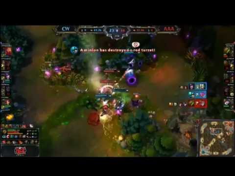 CW(Copenhagen Wolves) vs AAA(Against All Authority) Bjergsen Syndra Pentakill at LCS EU 2013