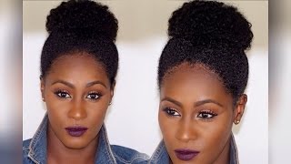 Be EDGEFULL | Natural Hair Ballerina Bun| Natural Hairstyle | Shlinda1