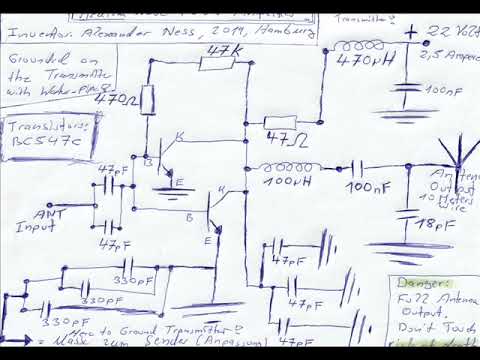 Power amplifier with 0,5 watts for medium wave transmitter - Verstärker für Mittelwellensender