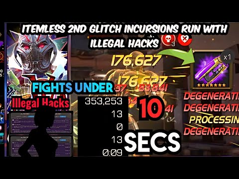 Glitch Incursions fights under 10 Secs 🤣  - Illegal Hacks | My Second Run | She Destroyed Everyone
