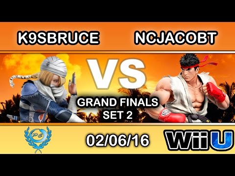 Peoples Champ - K9sBruce (Sheik) Vs. SCB | NCJacobT (Ryu) Grand Finals Set 2 - Smash Wii U