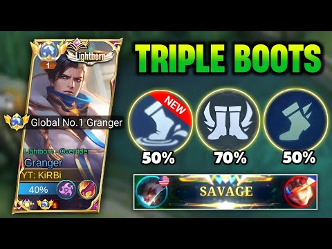 SAVAGE!!! | THIS TRIPLE BOOTS EMBLEM MAKES GRANGER UNSTOPABLE!! | TOP GLOBAL GRANGER