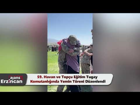 59. Havan ve Topçu Eğitim Tugay Komutanlığında Yemin Töreni Düzenlendi