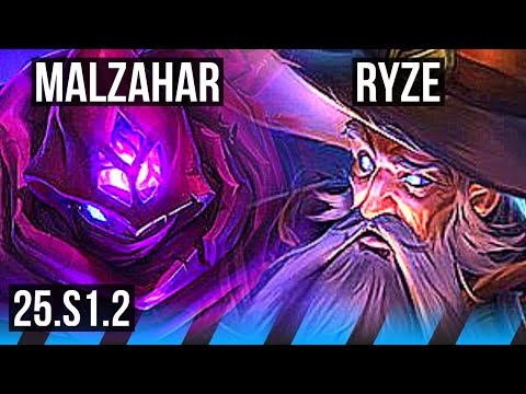 MALZAHAR vs RYZE (MID) | 2/1/6 | NA Master | 25.S1.2