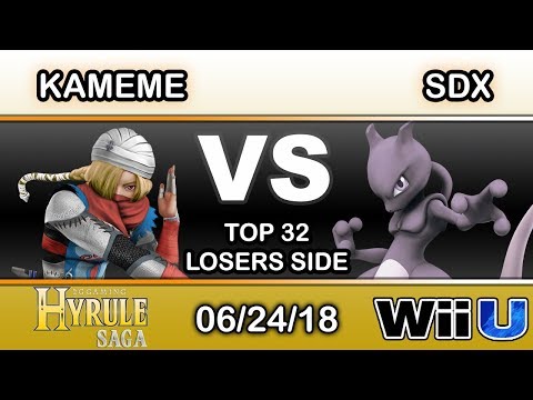 Hyrule Saga - DNG | Kameme (Sheik) Vs. SDX (Mewtwo) Top 32 Losers Side - Smash 4