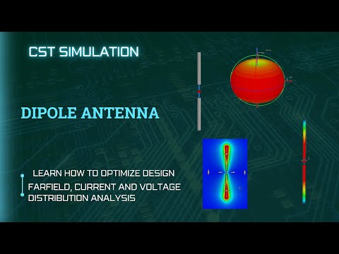 Dipole Antenna Design Simulation In Cst Studio Suite Tutorial Ef Surface Current Part 1