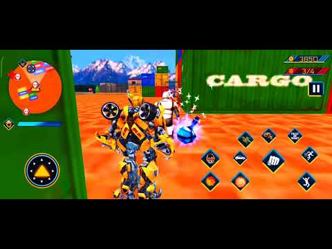 #5 Bumblebee: Flying Helicopter Car Robot Transform City Battle 2021/Android Gameplay