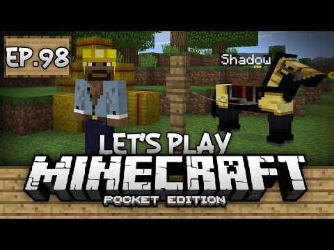Survival Let's Play Ep. 98 - AUTO COCOA BEAN FARM & NAMING HORSES!!! - Minecraft PE (Pocket Edition)
