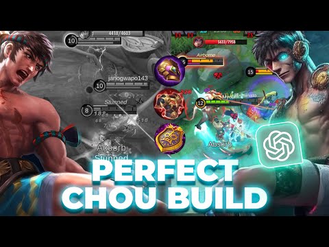 Ultimate Chou Tank Build 2023! AI Generated Best Build for Chou | Mobile Legends Gameplay