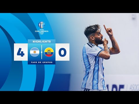 ARGENTINA 4 - 0 ECUADOR | HIGHLIGHTS | CONMEBOL COPA AMÉRICA FUTSAL 2026™