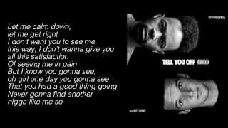 Devvon Terrell - "Tell You Off" Ft. Witt Lowry (Lyrics)